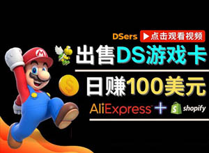 在线出售DS游戏卡，日入100美刀以上视频教程！