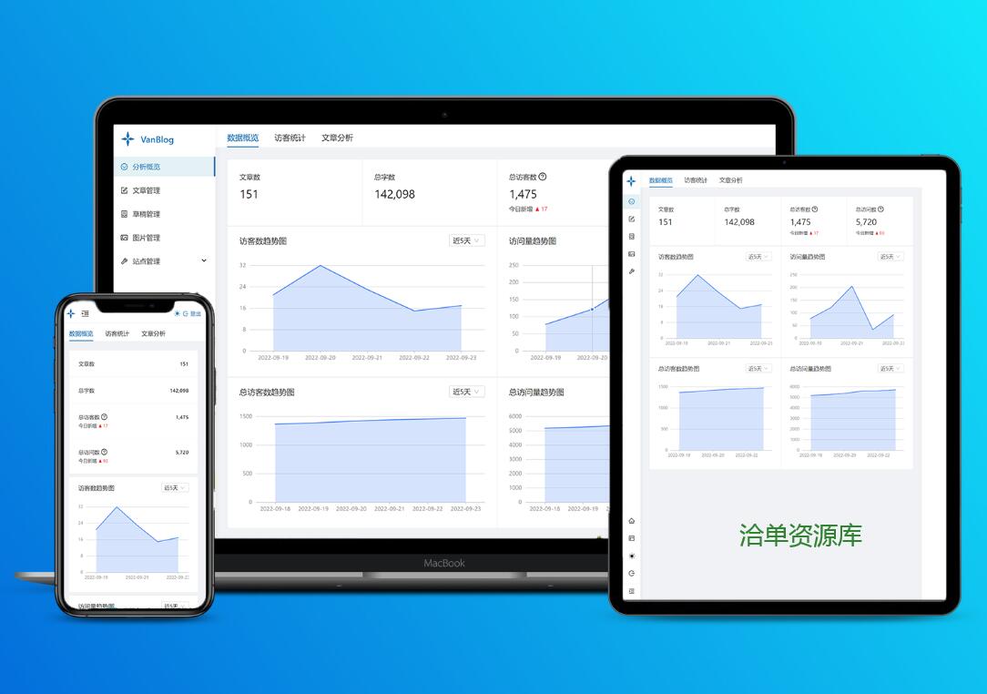 轻巧VanBlog是一款简洁实用优雅的高性能个人开源博客系统第2张-全球主机测评网