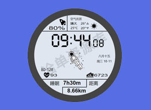 模仿华为太空人3D动态手表盘GT2/3特效源码 SVG+HTML