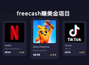 无需翻墙！国外在线任务/兼职赚美金网站平台-Freecash
