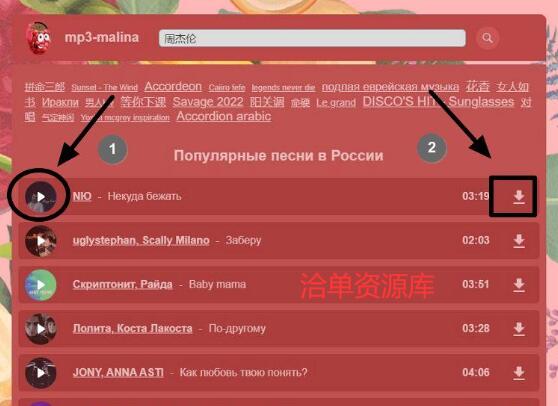 免费无损音乐下载网站mp3-malina官网及下载教程第2张-全球主机测评网