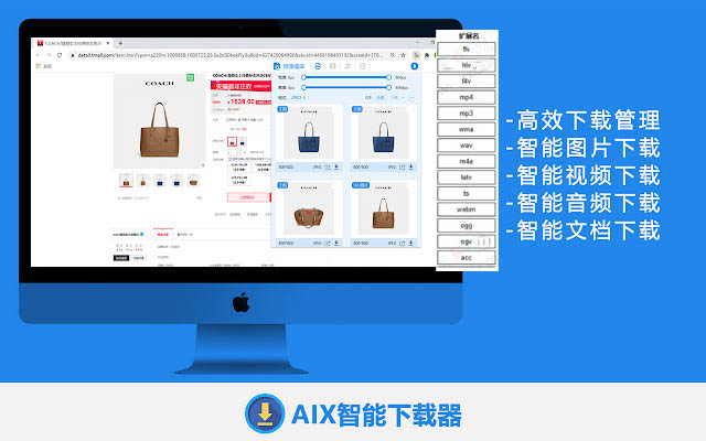 2024超强网页嗅探器-AIX Downloader,支持音频/视频/图片批量下载第1张-全球主机测评网